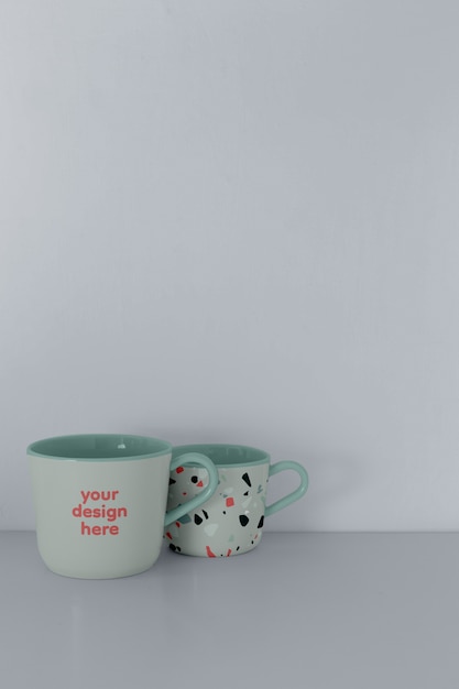 PSD beautiful mug mockup