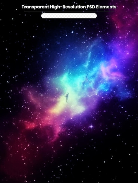 PSD beautiful nebula stars and galaxies elements of this image furnished