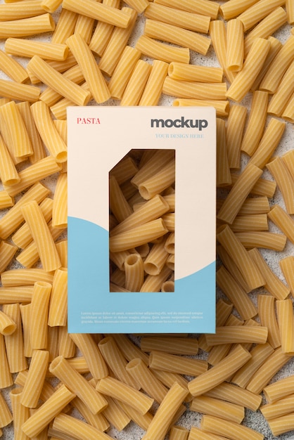 Beautiful pasta packaging mockup