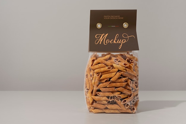 Beautiful pasta packaging mockup