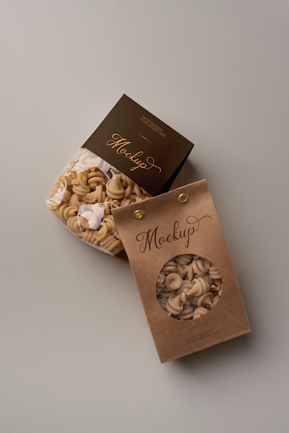 Beautiful pasta packaging mockup