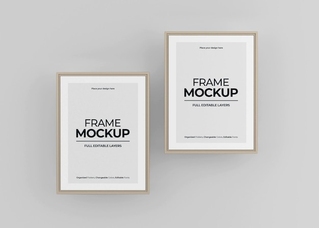 Beautiful photo or poster frame mockup