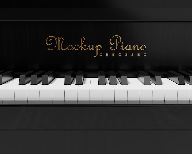 PSD beautiful piano mockup