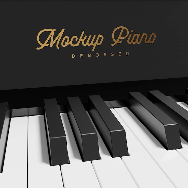 PSD beautiful piano mockup