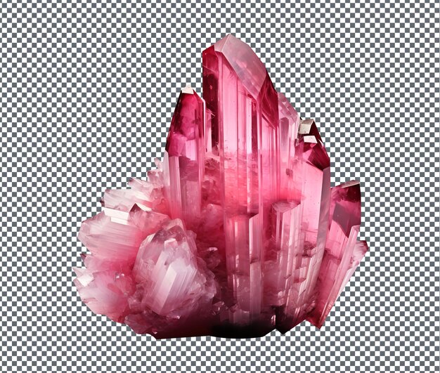 PSD beautiful pink spinel stone isolated on transparent background