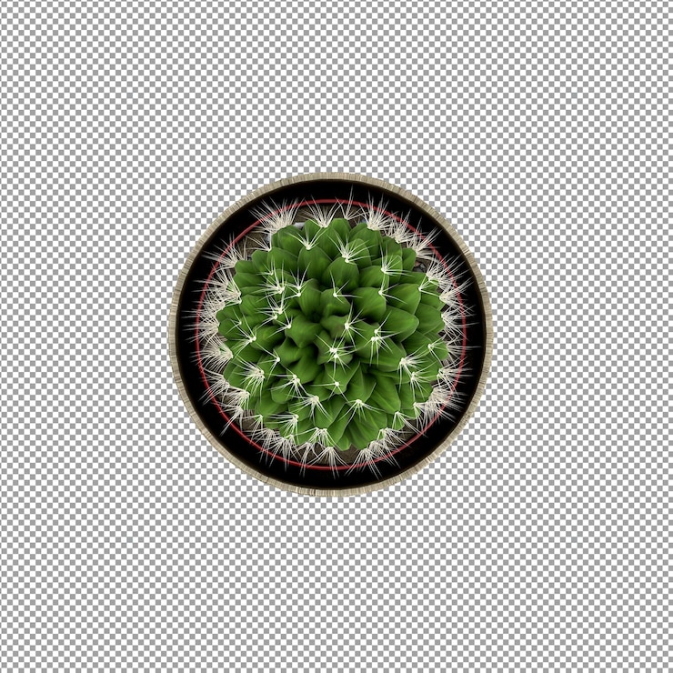PSD beautiful plant in 3d rendering isolated