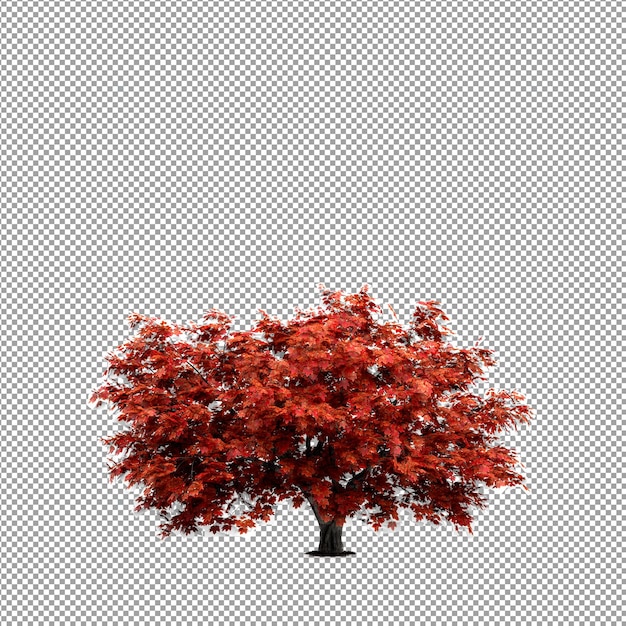 PSD beautiful plant in 3d rendering isolated