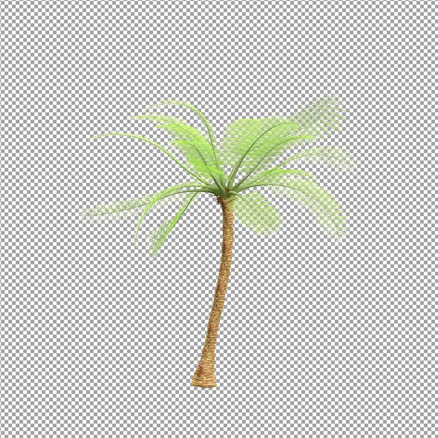 Beautiful plant in 3d rendering isolated