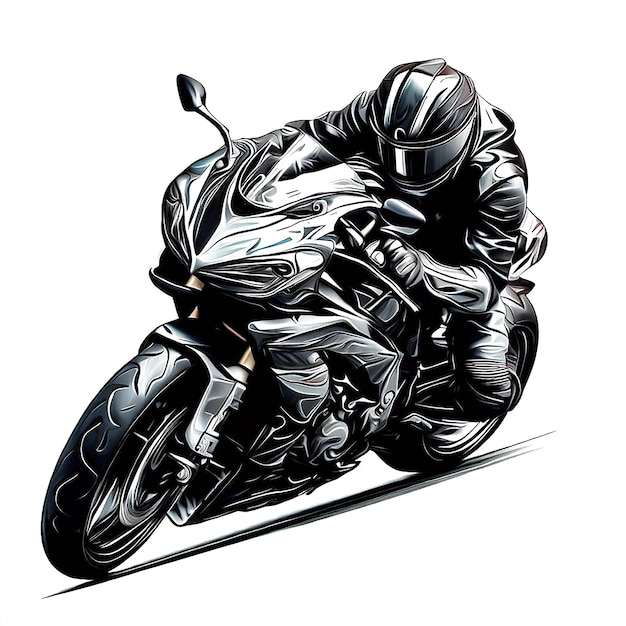 Beautiful portrait of a speed racing driver ai vector art digital illustration image