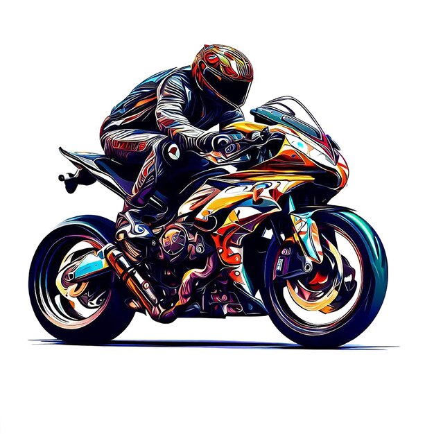 PSD beautiful portrait of a speed racing driver ai vector art digital illustration image