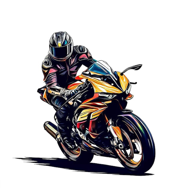 PSD beautiful portrait of a speed racing driver ai vector art digital illustration image