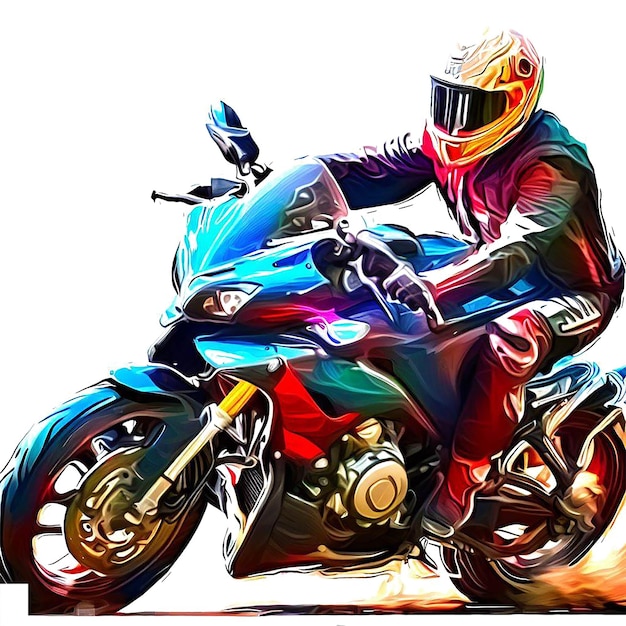 PSD beautiful portrait of a speed racing driver ai vector art digital illustration image