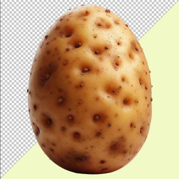 PSD beautiful potato patato sweet front view on transparent background