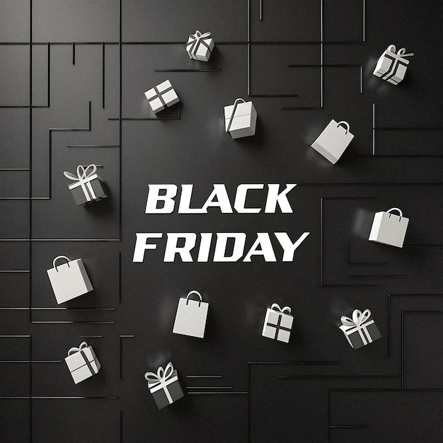 Beautiful psd black friday background template