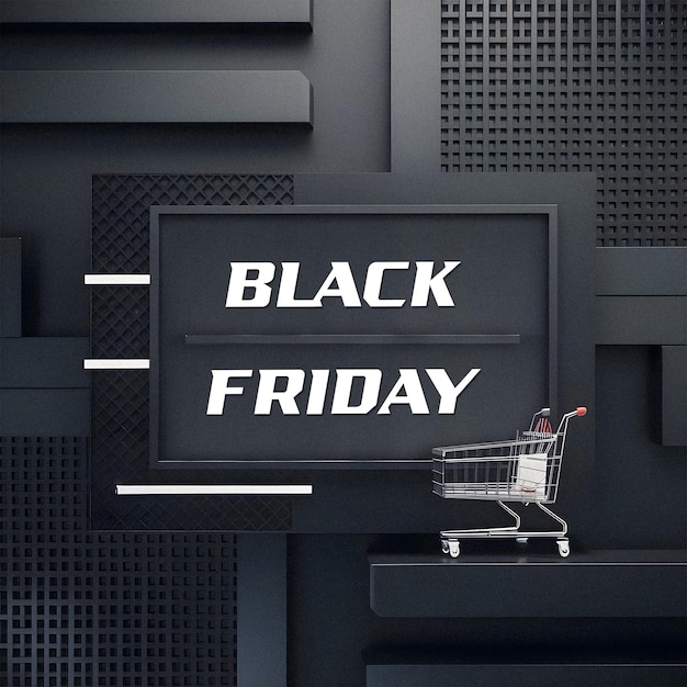 PSD beautiful psd black friday background template