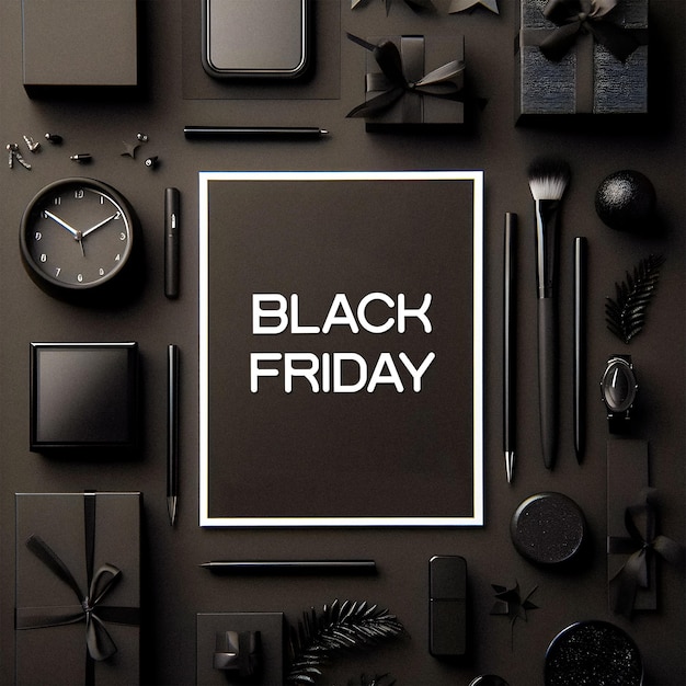 PSD beautiful psd black friday background template