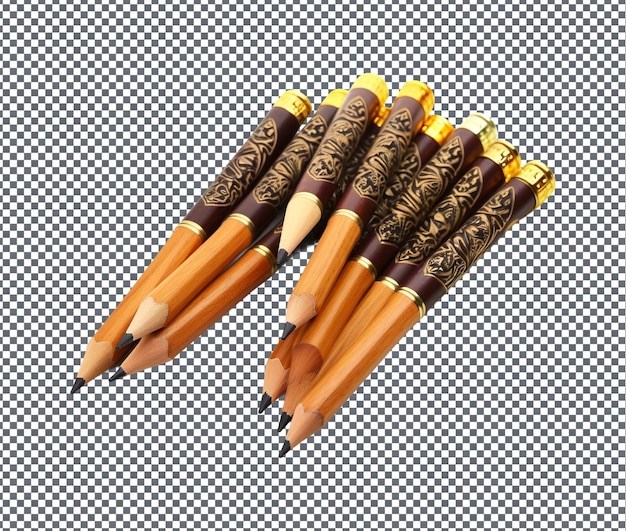 Beautiful ramadan themed pencil isolated on transparent background