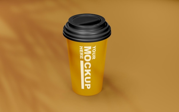 Beautiful realistic coffee cup mockup