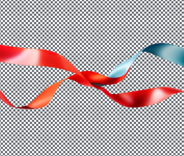 Beautiful ribbon banner isolated on transparent background