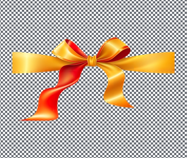 Beautiful Ribbon bow isolated on transparent background