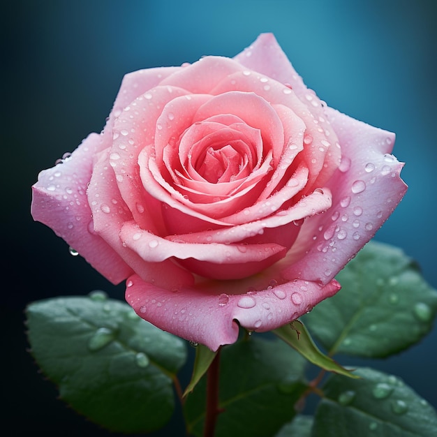 Красивый цветок розы
