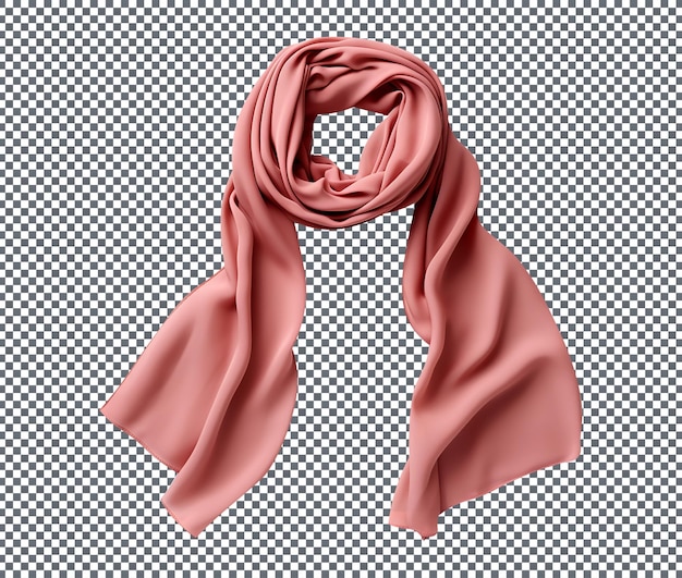 PSD beautiful scarf isolated on transparent background