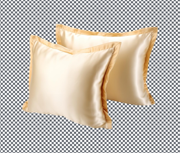 Beautiful Silk Pillow Shams isolated on transparent background