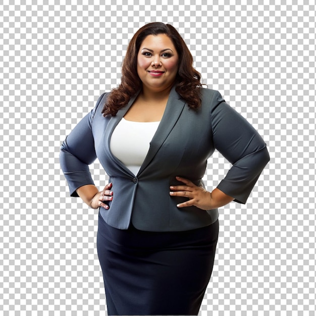 PSD beautiful single plus size business women