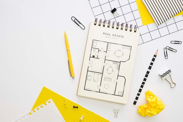 beautiful stationery minimal concept