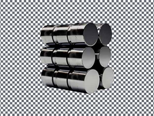 PSD beautiful steel isolated on transparent background