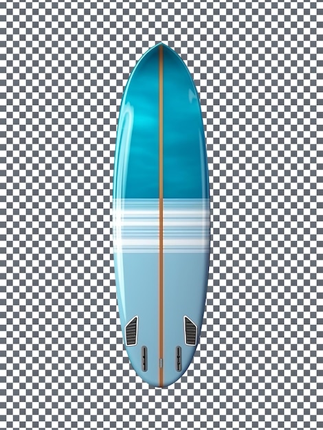Beautiful sufboard isolated on transparent background