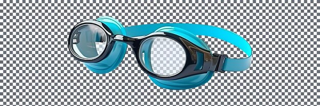 PSD beautiful swim goggles isolated on transparent background