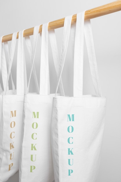 PSD beautiful textile tote bag mockup