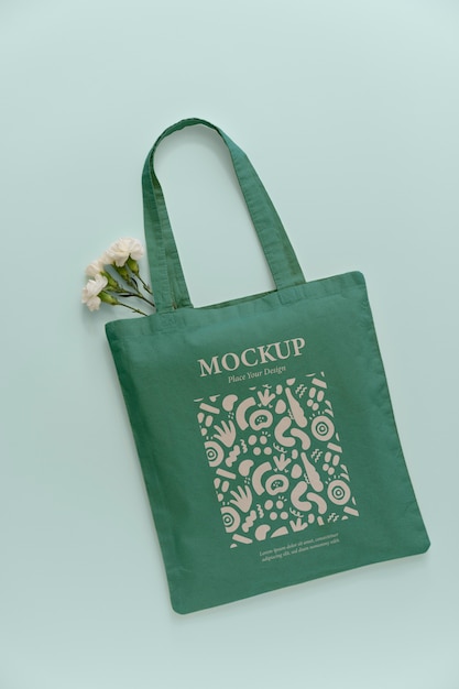 PSD beautiful tote bag design mockup