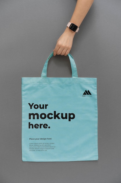 PSD beautiful tote bag design mockup