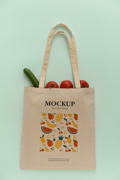 PSD beautiful tote bag design mockup