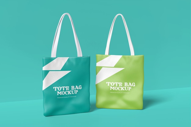 Beautiful tote bag mockup