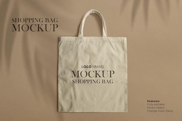 PSD beautiful tote bag mockup