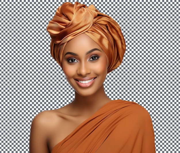 PSD beautiful turbans headwrap isolated on transparent background