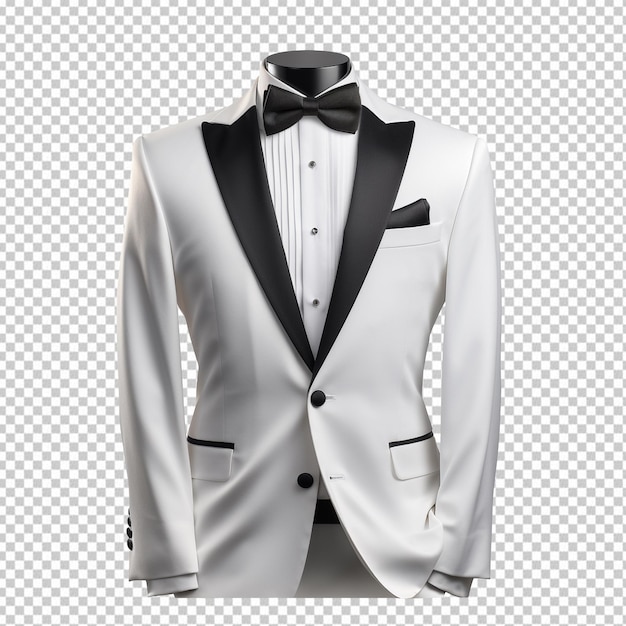 PSD beautiful tuxedo isolated on transparent background