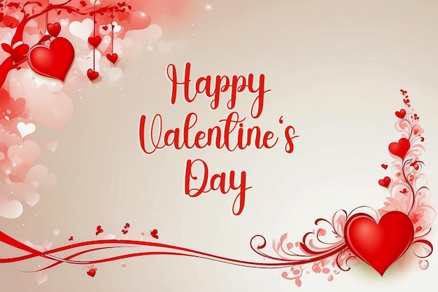 PSD beautiful valentine's day banner