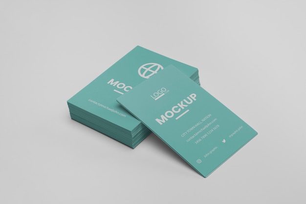 Beautiful visiting card mockup