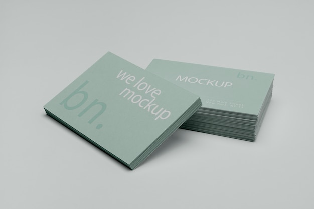 PSD beautiful visiting card mockup