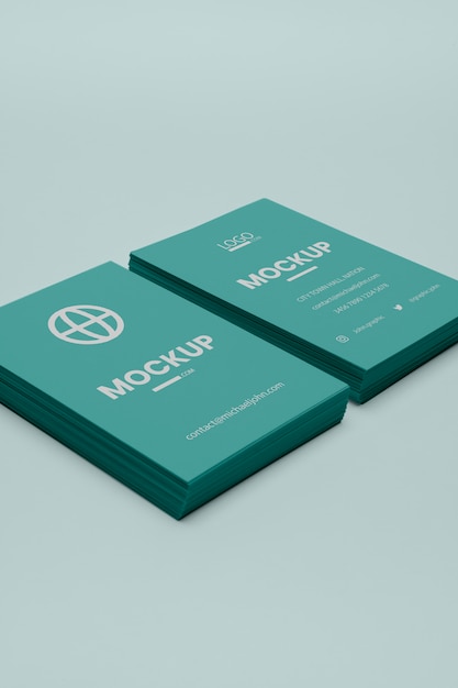 Beautiful visiting card mockup