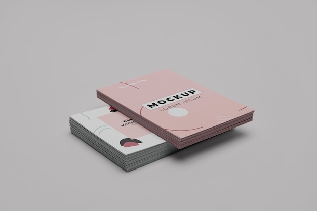 PSD beautiful visiting card mockup