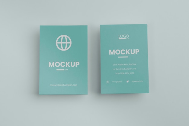 PSD beautiful visiting card mockup