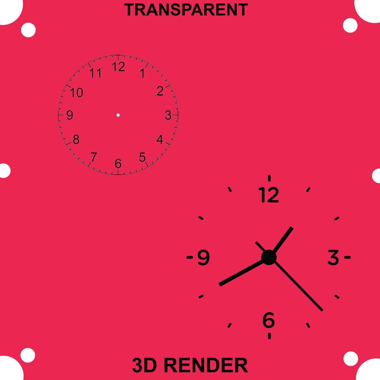 PSD beautiful watch transparent background