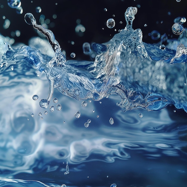 PSD beautiful water splash