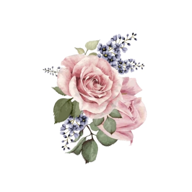 Beautiful wedding invitation flowers