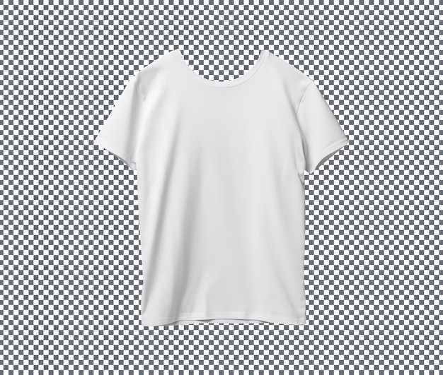 PSD Красивая белая макетная рубашка изолирована на прозрачном фоне